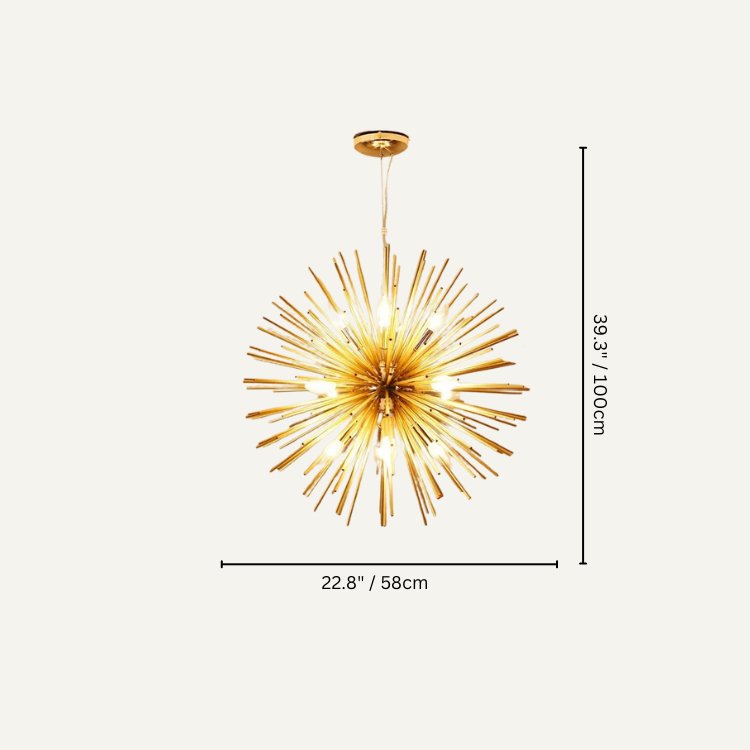 Freyza - DandelionGlow | Elegant Vintage Modern Chandelier with Adjustable Lighting