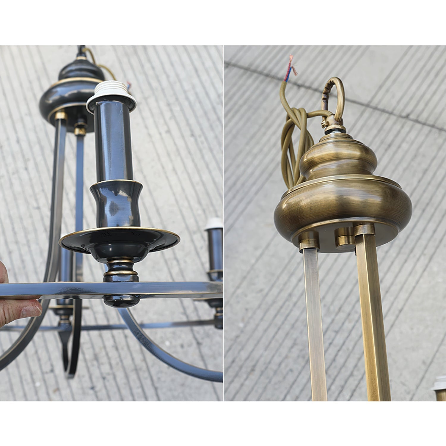 Freyza | Plume Vintage Elegance Brass Fabric Chandelier – Vintage Dining Room Living Room