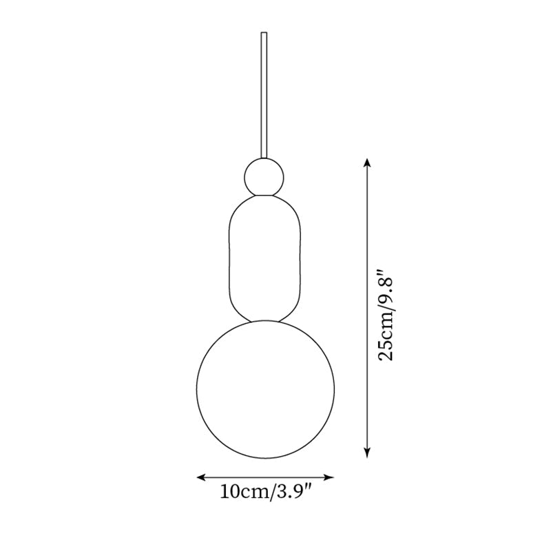 Freyza | Suspension en verre Gavon couleur travertin – Cuisine et salle à manger
