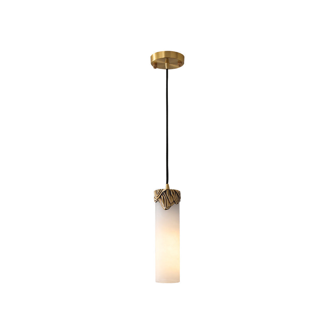 Freyza | Suspension Quiver en laiton et albâtre – Cuisine, salle à manger