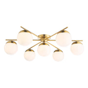 OpalSphere | Elegant Mid-Century 7-Light Semi-Flush Ceiling Fixture 1