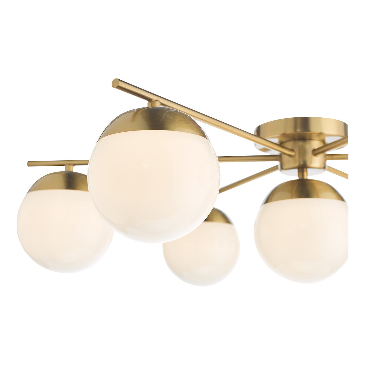 OpalSphere | Elegant Mid-Century 7-Light Semi-Flush Ceiling Fixture 5