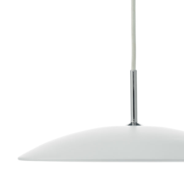 Freyza - Dar Enoch LED Pendant White and Stainless Steel
