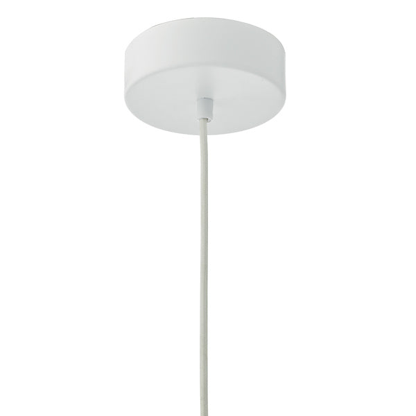 Freyza - Dar Enoch LED Pendant White and Stainless Steel