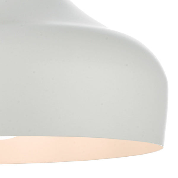 Freyza – Suspension blanche avec accent en bois et hauteur réglable | Éclairage moderne pour cuisine, ambiance chaleureuse