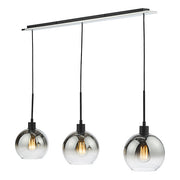 LyciaBar | Elegant Adjustable 3-Light Pendant with Ombre Glass Globes 1