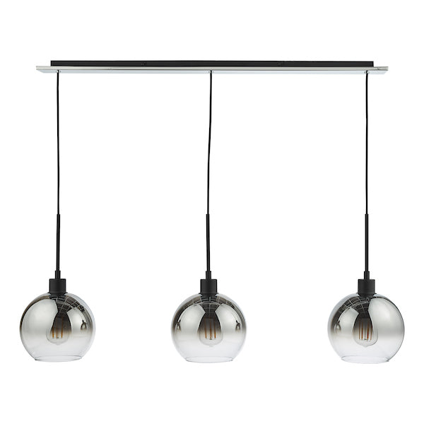 LyciaBar | Elegant Adjustable 3-Light Pendant with Ombre Glass Globes 4