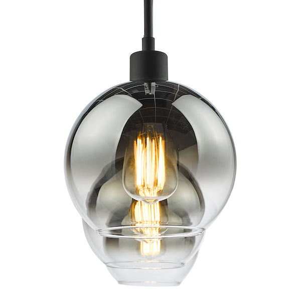 LyciaBar | Elegant Adjustable 3-Light Pendant with Ombre Glass Globes 5
