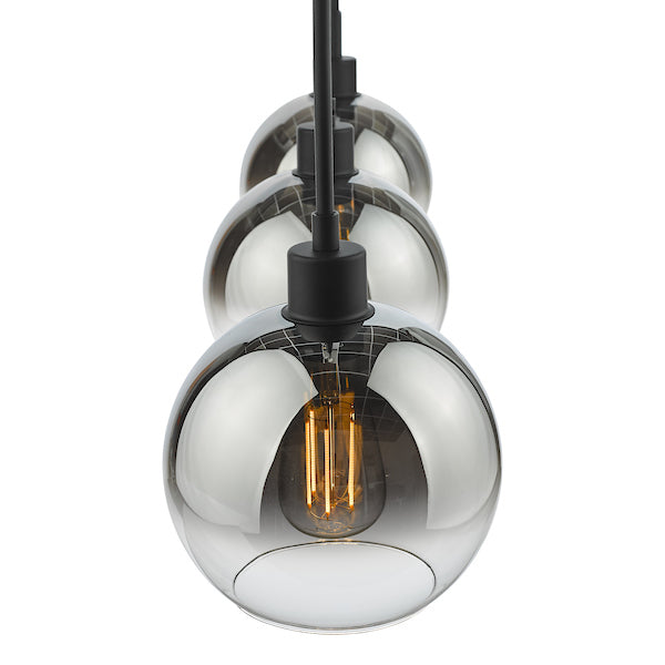 LyciaBar | Elegant Adjustable 3-Light Pendant with Ombre Glass Globes 6