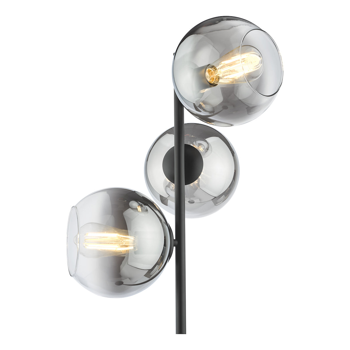 LyciaGlow | Elegant Modern Arc 3-Light Floor Lamp with Ombre Glass 5