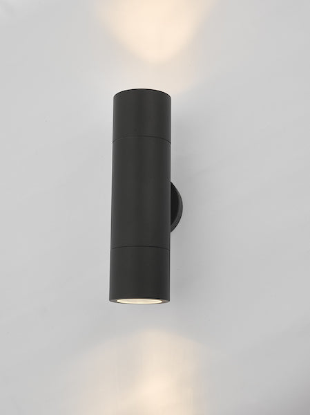 Freyza - Dar Ortega Black up/down Outdoor Wall Light IP65