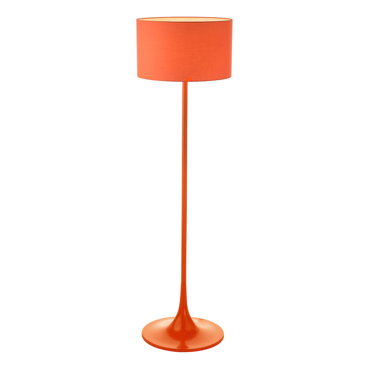 ToledoGlow | Vibrant Contemporary Satin Orange Floor Lamp 1