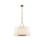 Freyza | Wink Brass Fabric Brass Fabric Pendant Light – Kitchen Dining Room