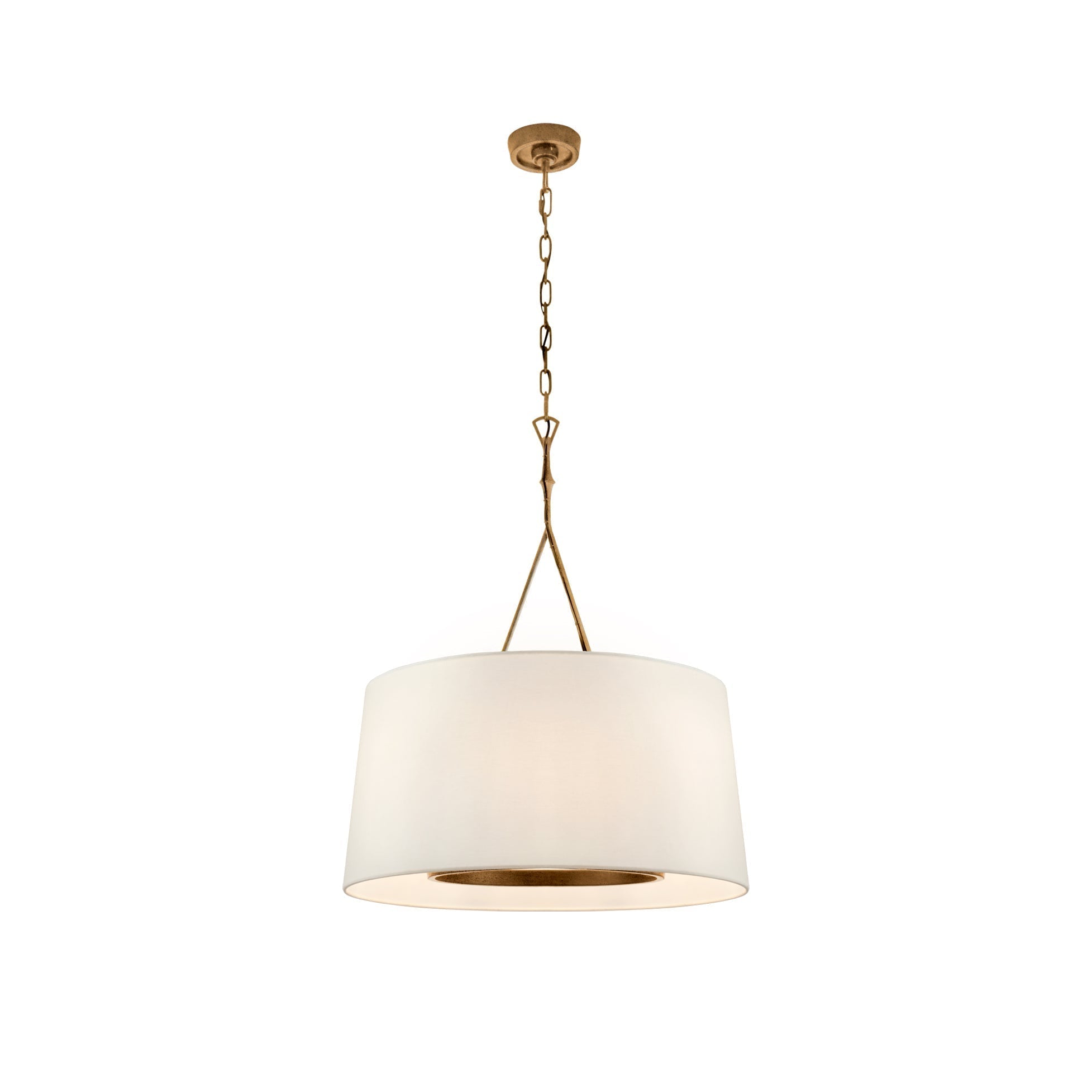 Freyza | Wink Brass Fabric Brass Fabric Pendant Light – Kitchen Dining Room