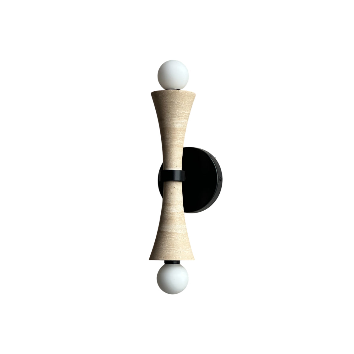 Freyza | Aura Travertine Glass Glass Wall Light – Bedroom Hallway