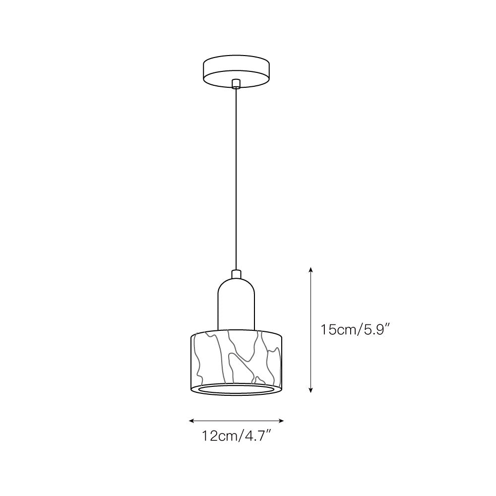 Suspension en marbre Freyza | Flair – Luminaire suspendu en marbre pour cuisine et salle à manger