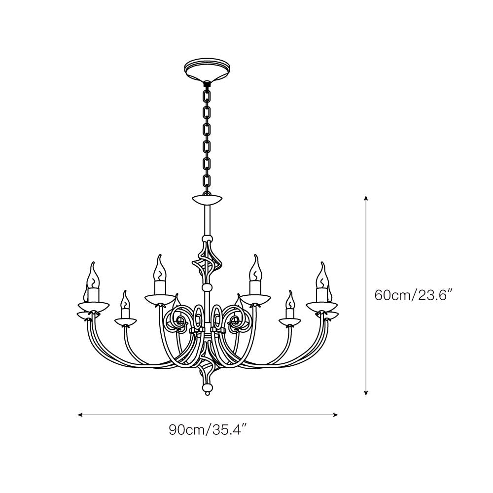 Freyza | Grace Postmodern Luxury Brass Chandelier – Modern Dining Room Living Room