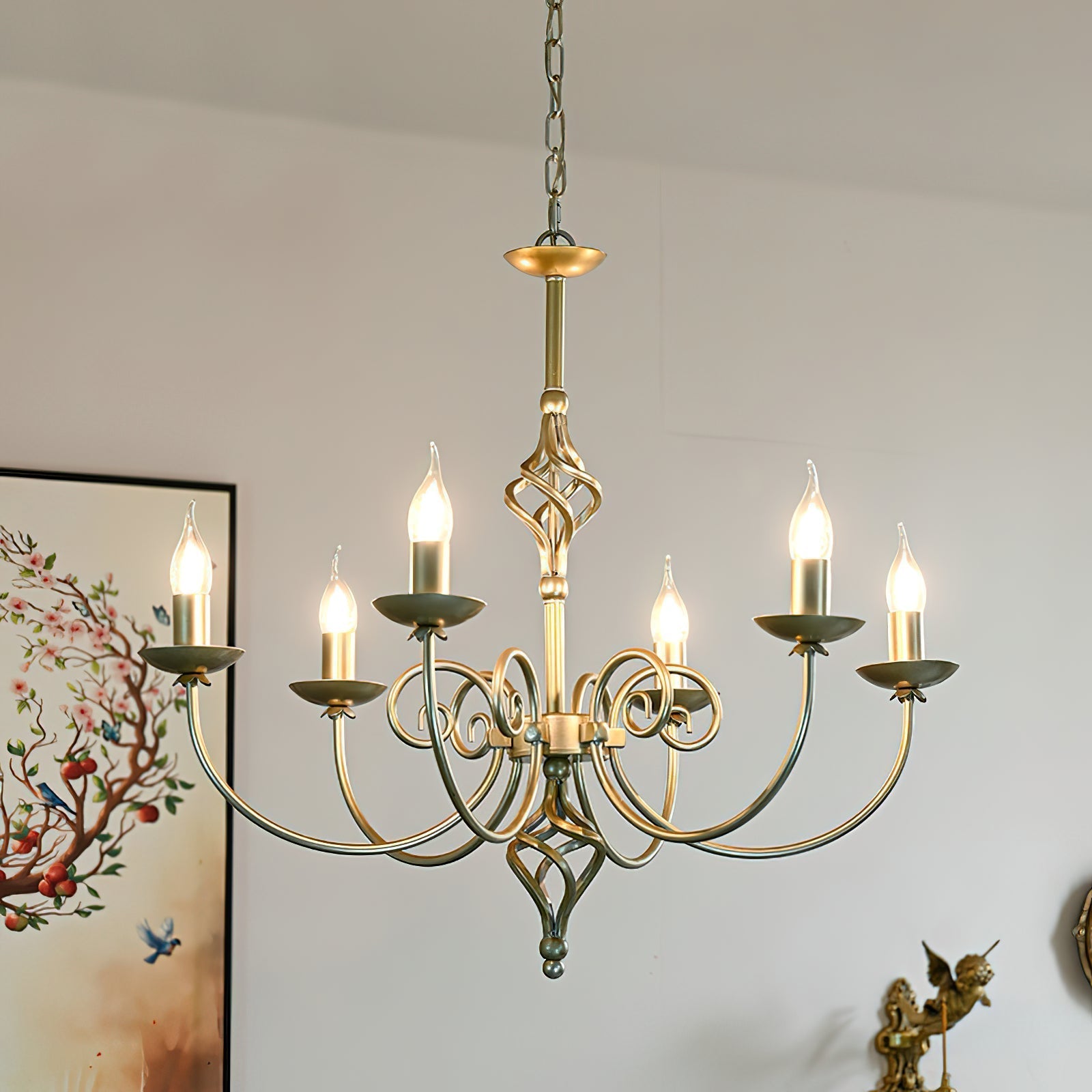 Freyza | Grace Postmodern Luxury Brass Chandelier – Modern Dining Room Living Room