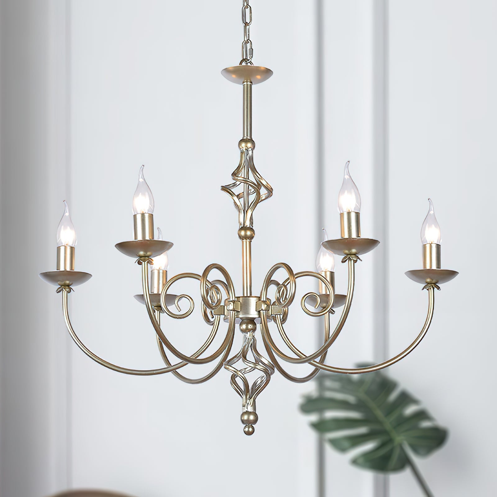 Freyza | Grace Postmodern Luxury Brass Chandelier – Modern Dining Room Living Room