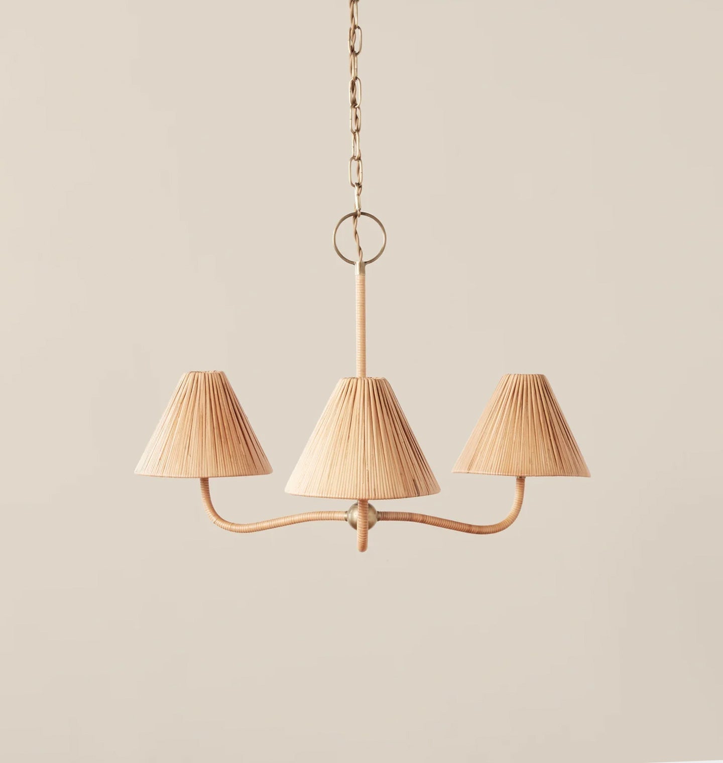 Freyza | Delphine Elegance Natural Rattan Chandelier – Dining Room Living Room