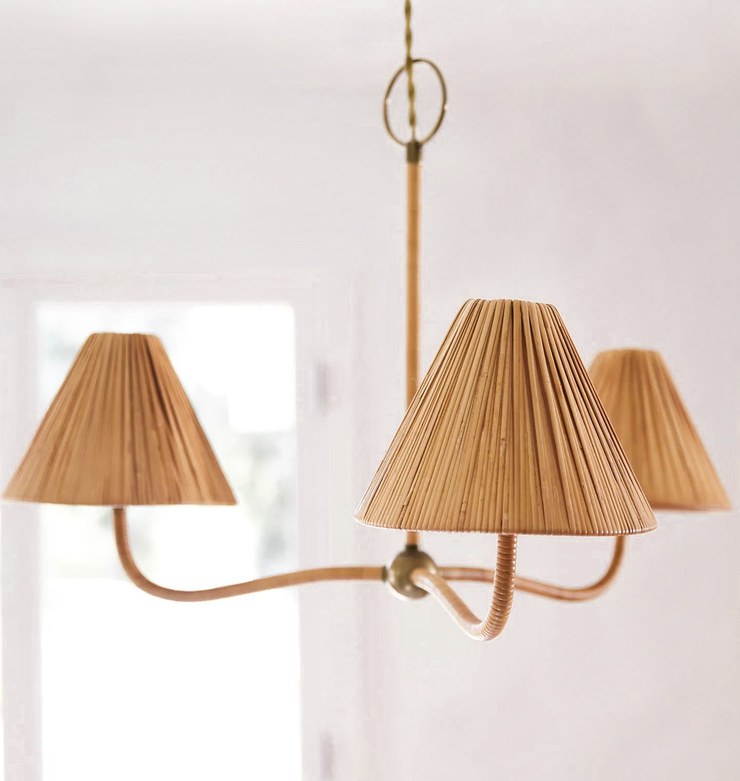 Freyza | Delphine Elegance Natural Rattan Chandelier – Dining Room Living Room