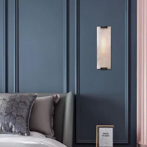DemeterStone | Elegant Natural Stone and Metal Wall Sconce Light Fixture 1