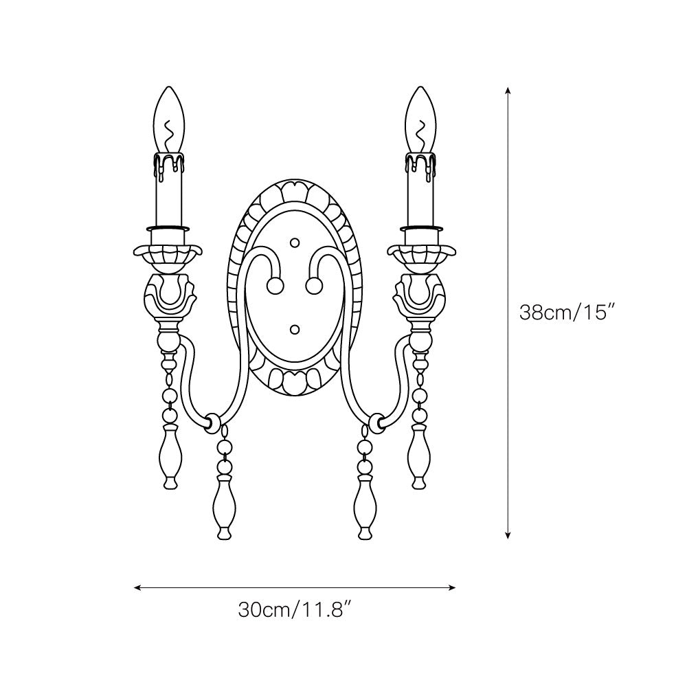 Freyza | Quell Vintage Industrial Wood Antique Wall Light – Industrial Bedroom Hallway