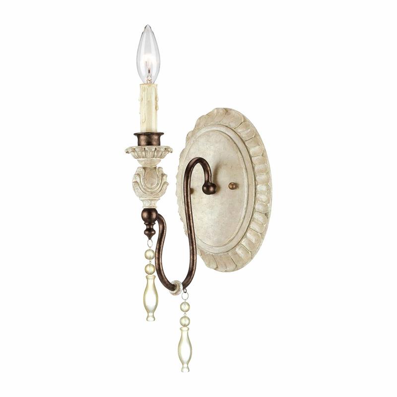 Freyza | Quell Vintage Industrial Wood Antique Wall Light – Industrial Bedroom Hallway