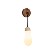 Freyza | Applique murale en bois et travertin radiant – chambre, couloir