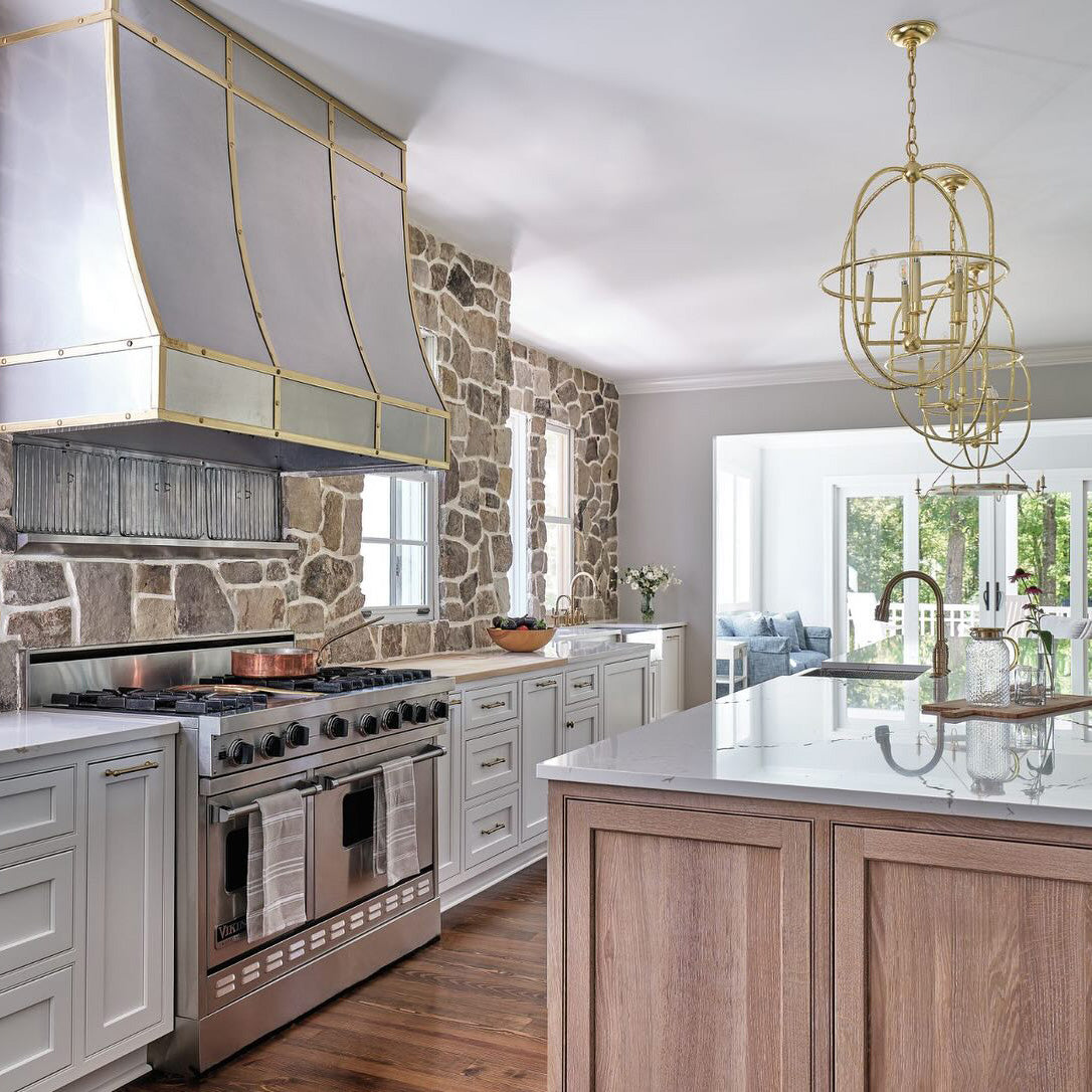 Freyza | Sylph Vintage Industrial Brass Pendant Light – Industrial Kitchen Dining Room