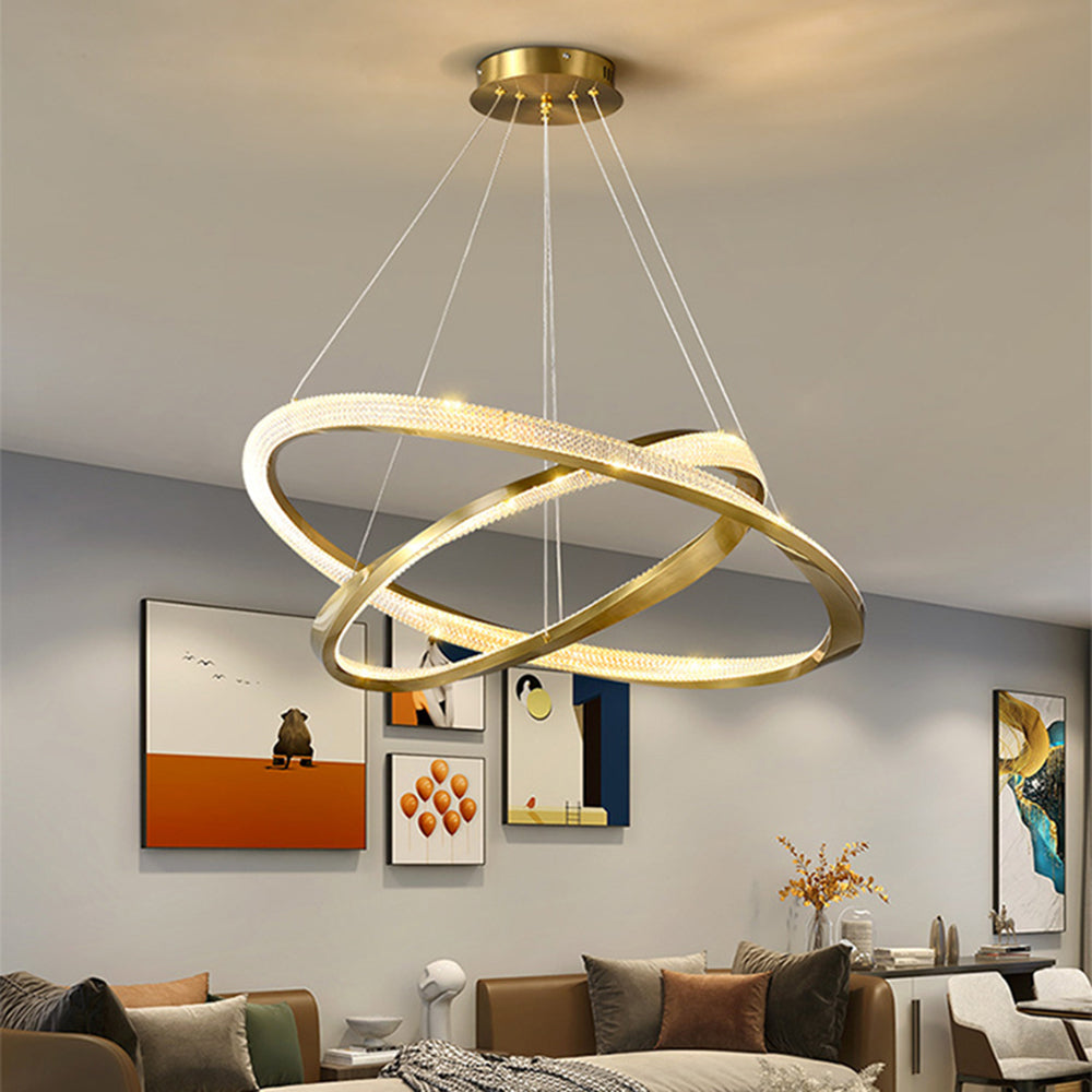 Freyza | Suspension dorée – Cuisine et salle à manger minimalistes