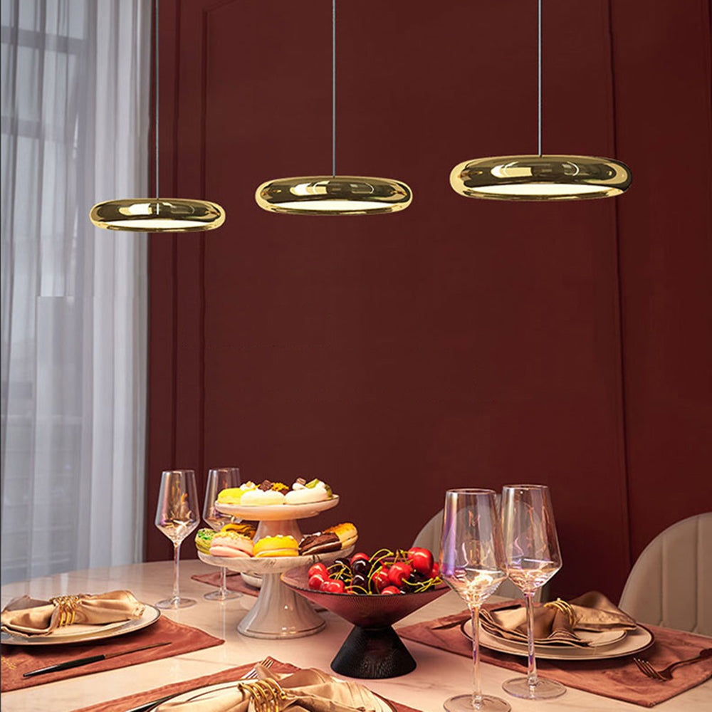 Freyza | Suspension dorée et argentée – Cuisine et salle à manger minimalistes