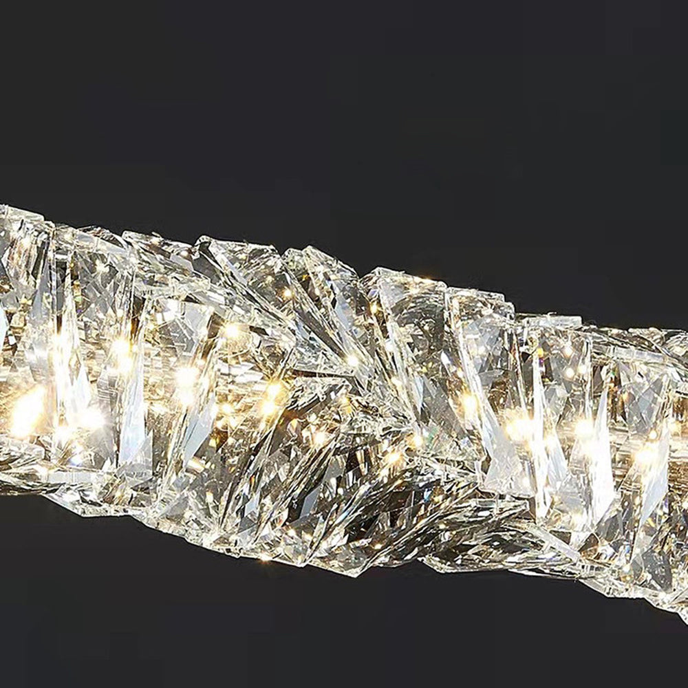 Freyza | Gold Crystal Pendant Light – Kitchen Dining Room