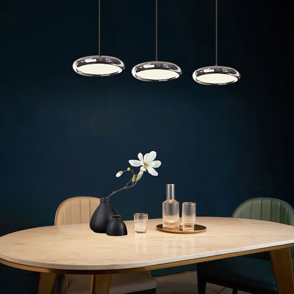 Freyza | Suspension dorée et argentée – Cuisine et salle à manger minimalistes