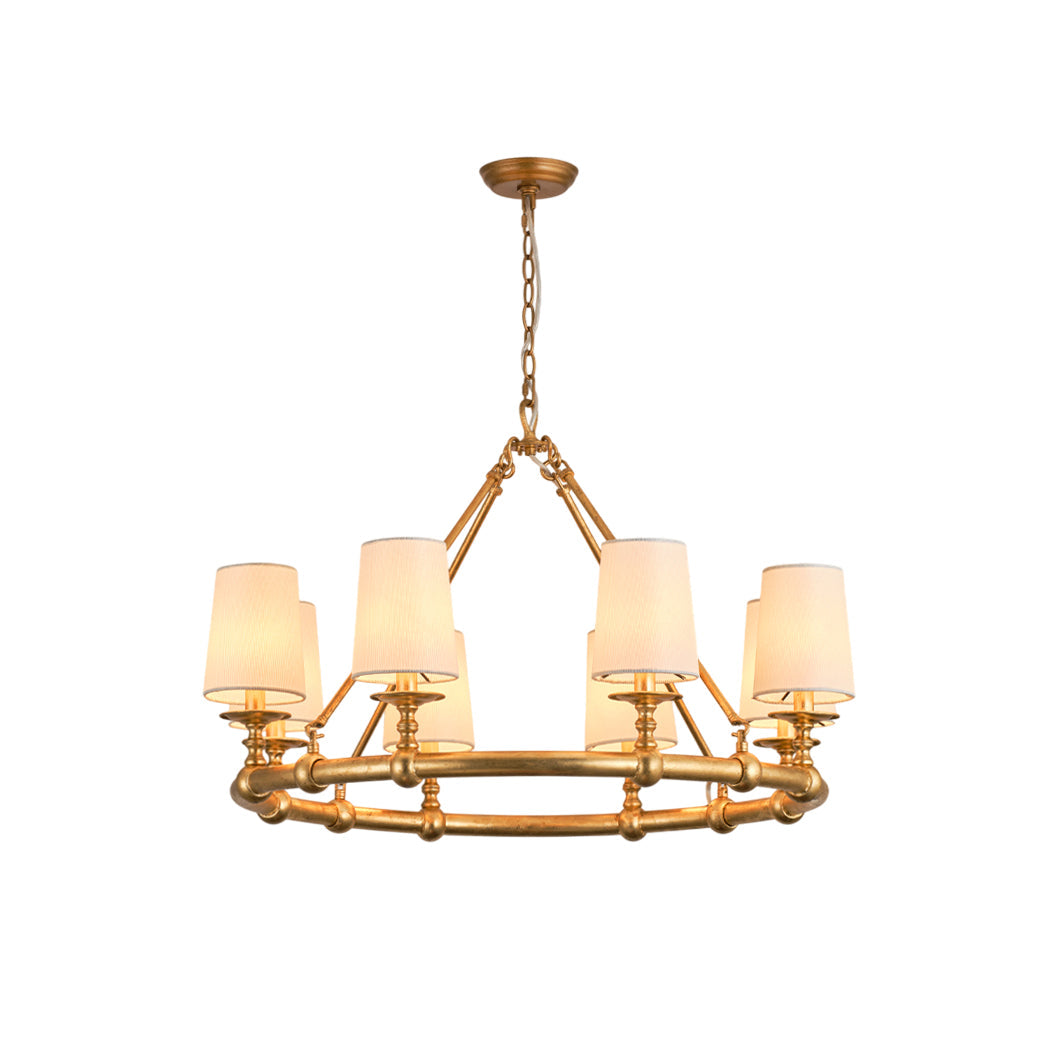 Freyza | Unite Vintage Industrial Gold Chandelier – Industrial Dining Room Living Room