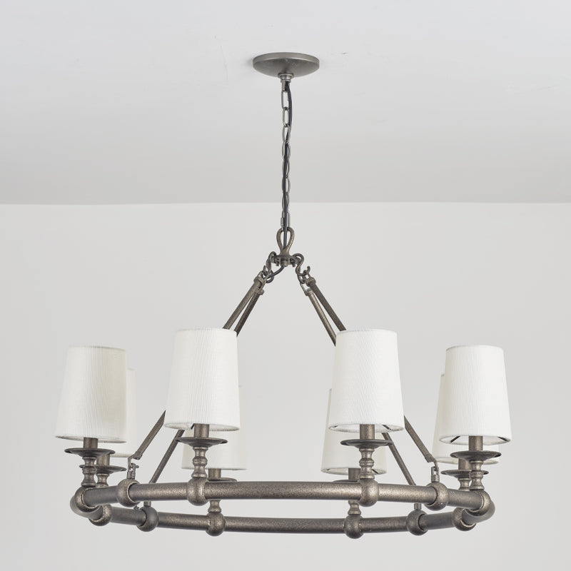 Freyza | Unite Vintage Industrial Gold Chandelier – Industrial Dining Room Living Room