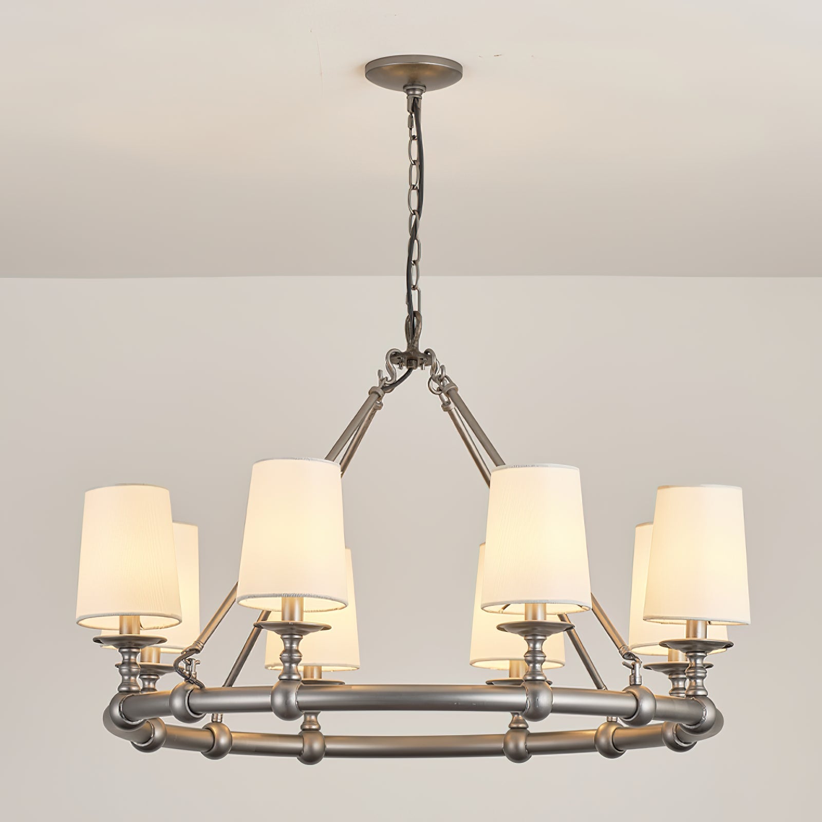 Freyza | Unite Vintage Industrial Gold Chandelier – Industrial Dining Room Living Room