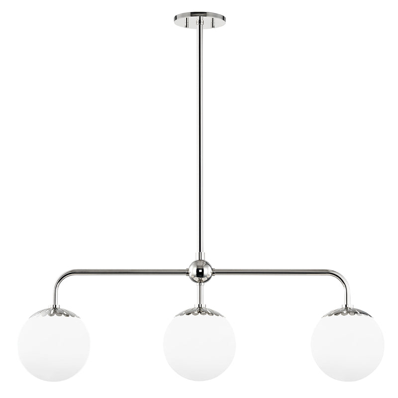 Freyza | Yare Globe Chrome Chrome Glass Pendant Light – Kitchen Dining Room
