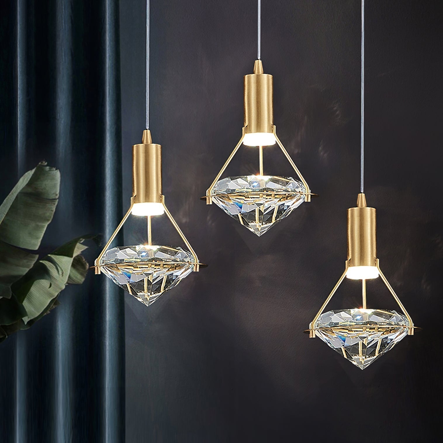 Freyza | Suspension en laiton et cristal Elysianire – Cuisine, salle à manger