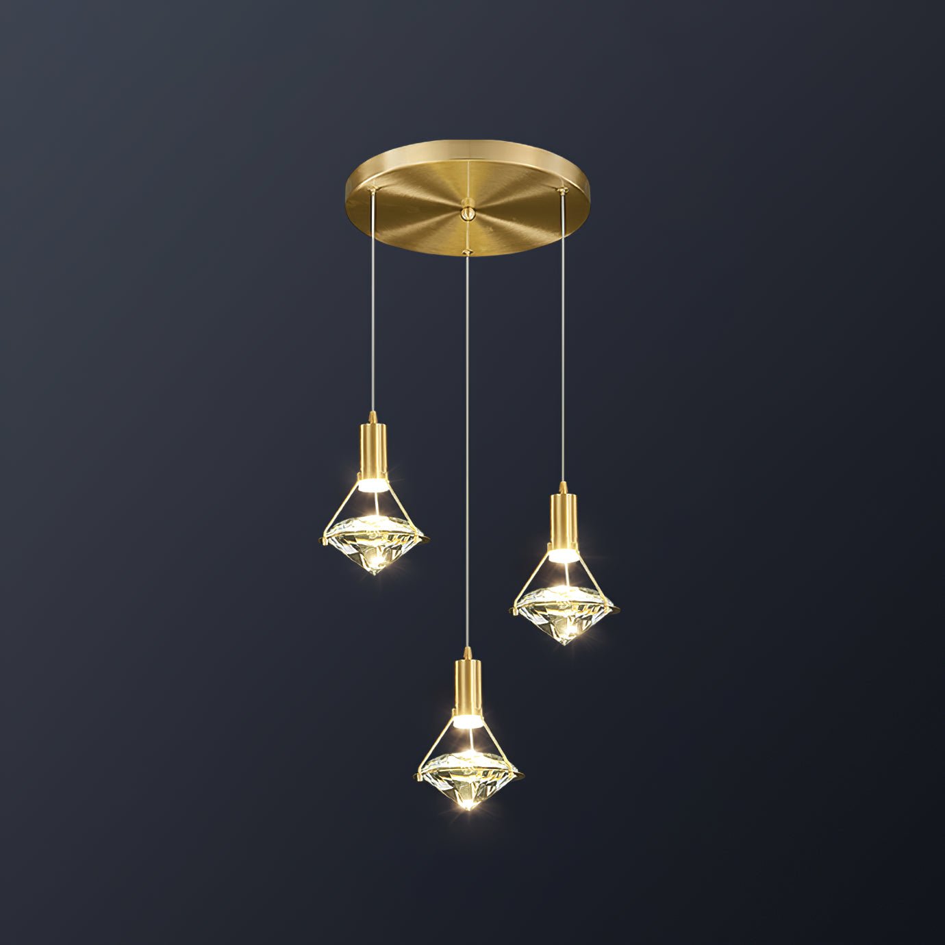Freyza | Suspension en laiton et cristal Elysianire – Cuisine, salle à manger