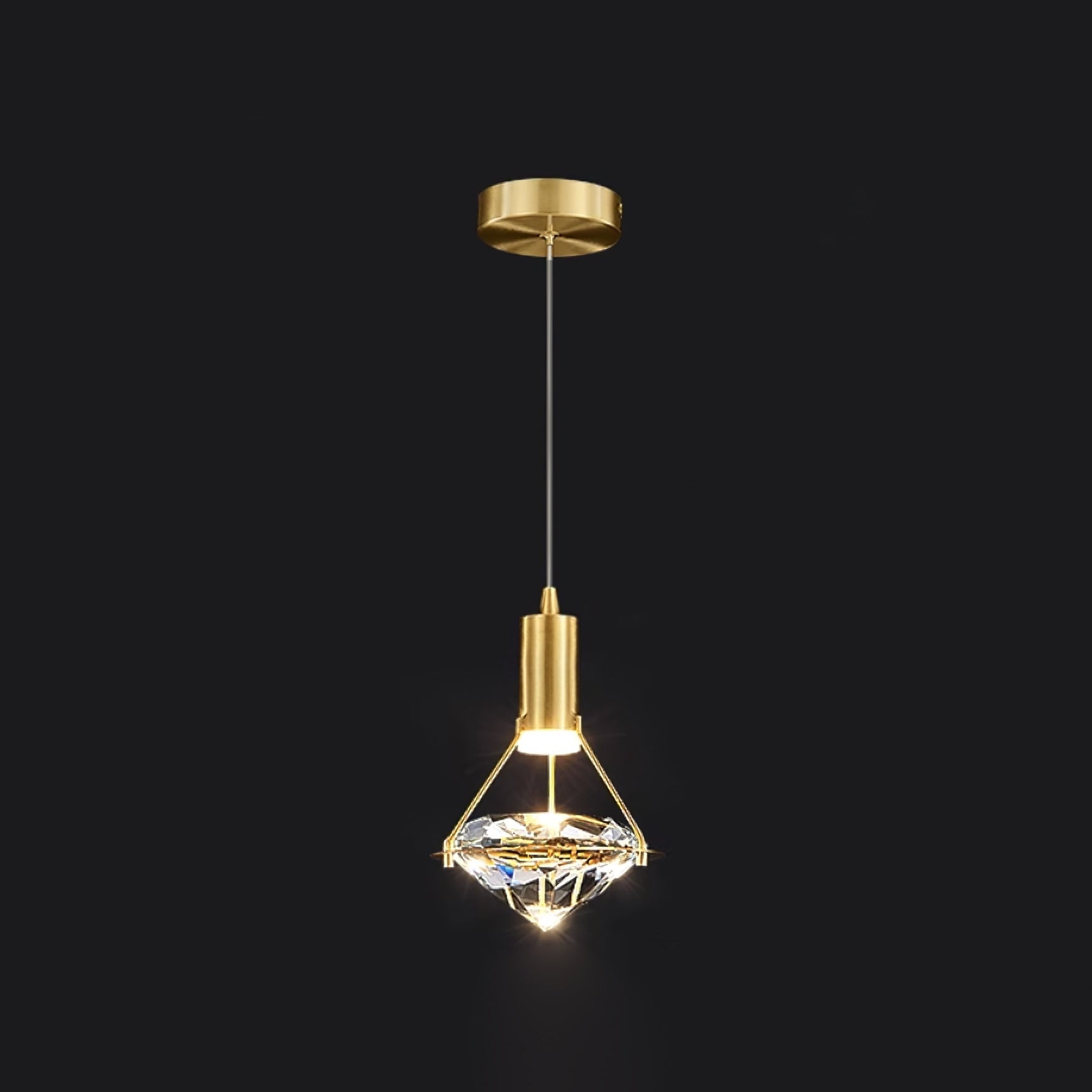 Freyza | Suspension en laiton et cristal Elysianire – Cuisine, salle à manger