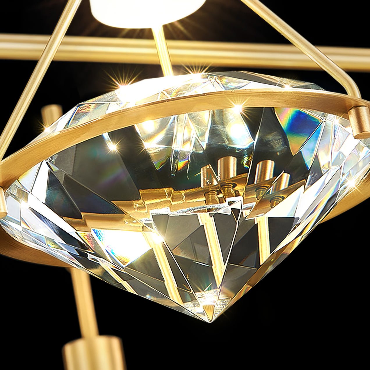 Freyza | Suspension en laiton et cristal Elysianire – Cuisine, salle à manger