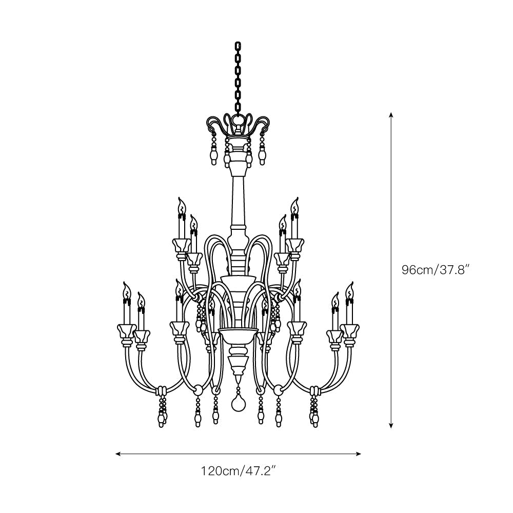 Freyza | Epoch Postmodern Luxury Wood Chandelier – Modern Dining Room Living Room