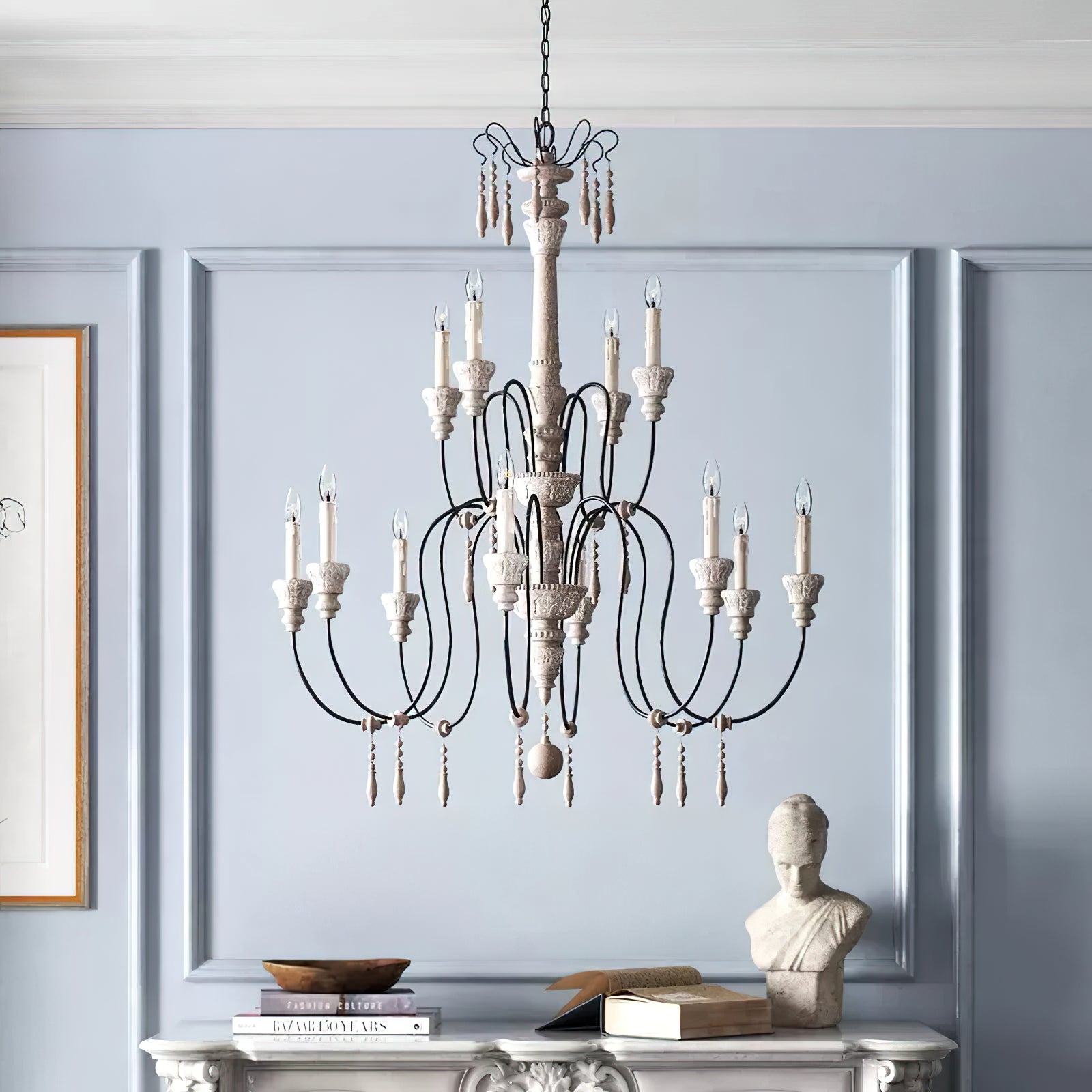 Freyza | Epoch Postmodern Luxury Wood Chandelier – Modern Dining Room Living Room