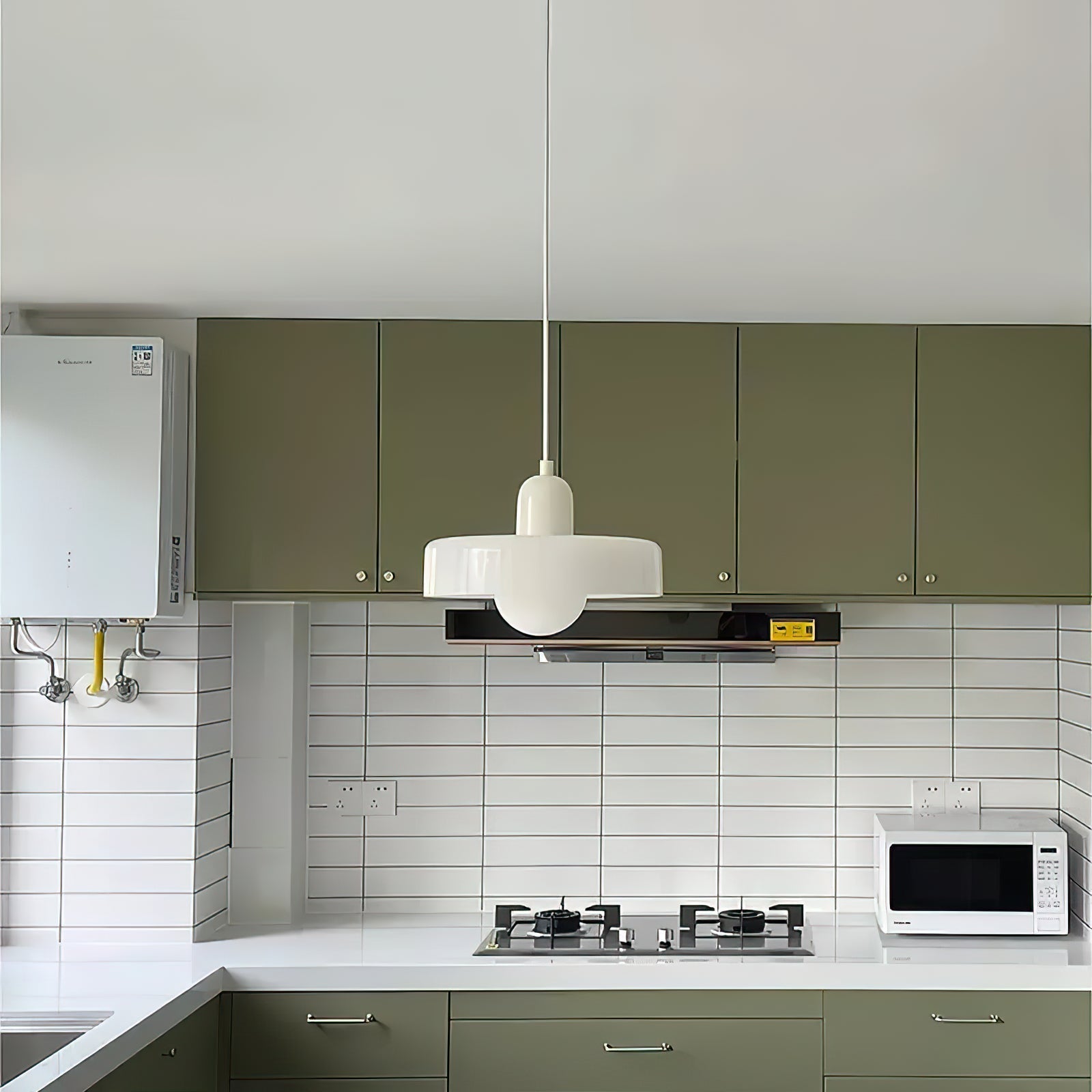 Freyza | Ideal Disc Orb Glass Pendant Light – Kitchen Dining Room
