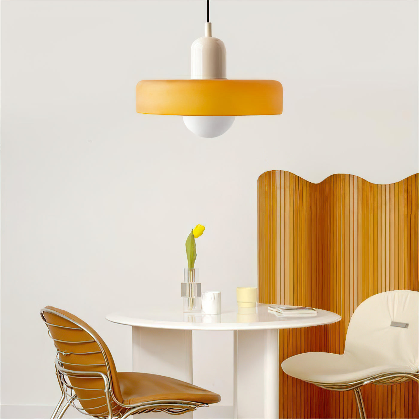 Freyza | Ideal Disc Orb Glass Pendant Light – Kitchen Dining Room
