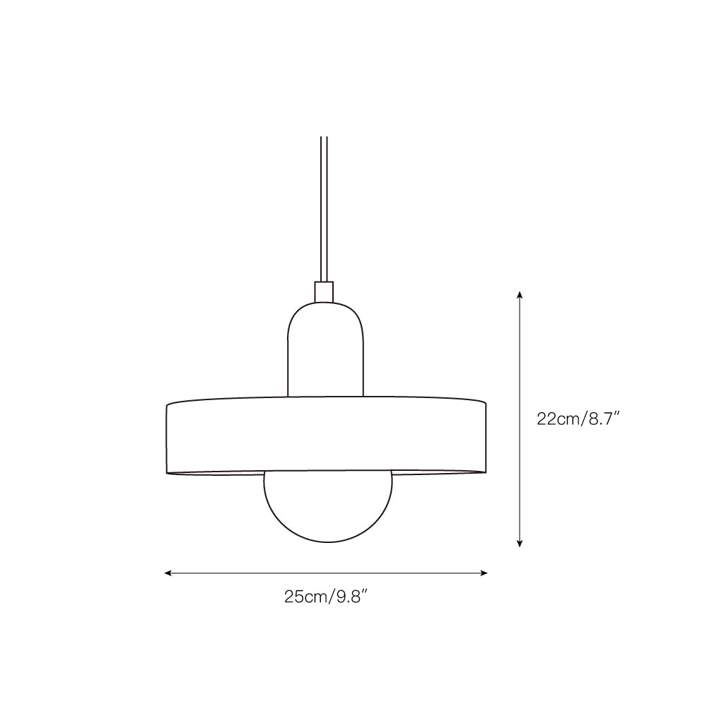 Freyza | Ideal Disc Orb Glass Pendant Light – Kitchen Dining Room