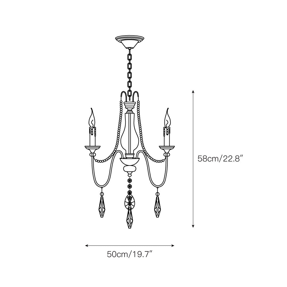 Freyza | Mote Postmodern Luxury Brass Crystal Chandelier – Modern Dining Room Living Room