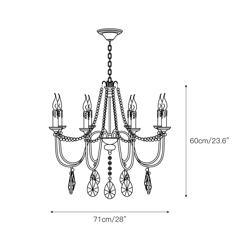 Freyza | Mote Postmodern Luxury Brass Crystal Chandelier – Modern Dining Room Living Room