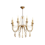 Freyza | Mote Postmodern Luxury Brass Crystal Chandelier – Modern Dining Room Living Room